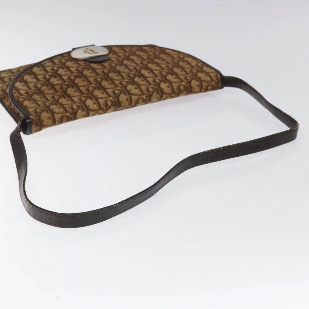 Christian Dior Trotter Canvas Shoulder Bag Brown Auth BD219 - Picture 8 of 16